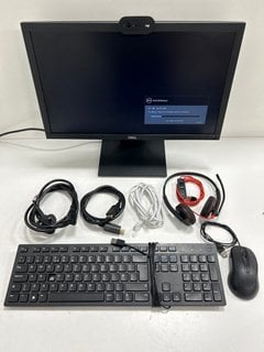 ASSORTED PC ACCESSORIES. (TO INCLUDE DELL E2020H MONITOR & LOGITECH WEBCAM) [JPTM125362]