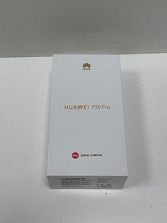 HUAWEI P30 PRO 128 GB SMARTPHONE IN WHITE: MODEL NO VOG-L29 (WITH BOX & ALL ACCESSORIES) [JPTM125369]