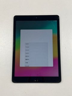 APPLE IPAD (7TH GENERATION) 128 GB TABLET WITH WIFI IN SPACE GREY: MODEL NO A2197 (UNIT ONLY) [JPTM124375]