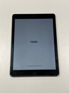 APPLE IPAD AIR 16 GB TABLET WITH WIFI IN SPACE GREY: MODEL NO A1474 (UNIT ONLY) [JPTM125306]