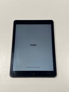 APPLE IPAD AIR 16 GB TABLET WITH WIFI IN SPACE GREY: MODEL NO A1474 (UNIT ONLY) [JPTM125322]