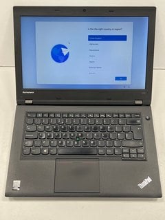 LENOVO THINKPAD L440 120 GB LAPTOP IN BLACK: MODEL NO 20ASA02800 (WITH CHARGING CABLE). INTEL CORE I5-4200M @ 2.50GHZ, 8 GB RAM, 14.0" SCREEN, INTEL HD GRAPHICS 4600 [JPTM125621]