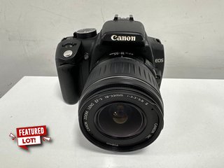 CANON EOS 350D 8 MEGAPIXELS DSLR CAMERA IN BLACK: MODEL NO DS126071 WITH CANON EF-S 18-55MM F/3.5-5.6 II LENS (WITH LOWEPRO BAG, CHARGER & LENS CAPS) [JPTM125579]