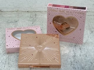 2 X CHARLOTTE TILBURY PILLOW TALK BEAUTY VERSE LOVE EYESHADOW PALETTES - RRP - £116: LOCATION - E7