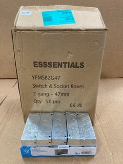 BOX OF ESSENTIALS SWITCH AND SOCKET BOXES MODEL: YFMSB2G47: LOCATION - E7