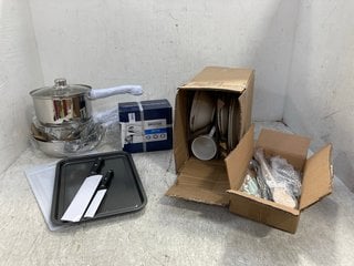 QTY OF ASSORTED ITEMS TO INCLUDE BRISTAN VECTOR BASIN MIXER WITH CLICKER WASTE: LOCATION - E6