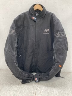 RUKKA MENS GORE - TEX MOTORCYCLE JACKET IN BLACK SIZE: 52'' - RRP - £760: LOCATION - E5