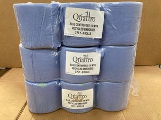 3 X MULTIPACKS OF LARGE BLUE HYGIENE ROLLS: LOCATION - E5