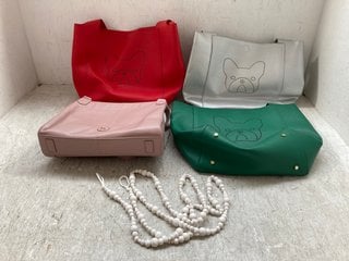 4 X ASHWOOD WOMENS LEATHER SHOULDER BAGS IN VARIOUS COLOURS: LOCATION - H7