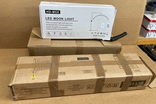 3 X ASSORTED ITEMS TO INCLUDE ARLINGTON SMALL RADIATOR COVER , LED MOON LIGHT: LOCATION - H12