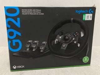 LOGITECH G920 XBOX RACING WHEEL WITH PEDALS - RRP - £229: LOCATION - E0