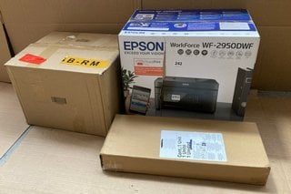 3 X ASSORTED HOUSEHOLD ITEMS TO INCLUDE EPSON WORKFORCE HOME PRINTER MODEL: WF - 2950DWF: LOCATION - H14