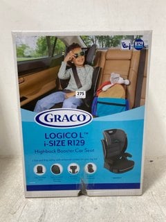 GRACO LOGICO L I - SIZE R129 HIGHBACK CHILDRENS BOOSTER SEAT: LOCATION - H17