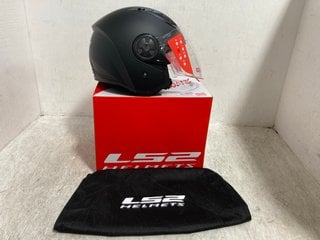 LS2 OF616 AIRFLOW II SOLID MOTORCYCLE HELMET IN MATTE BLACK SIZE: M: LOCATION - G15