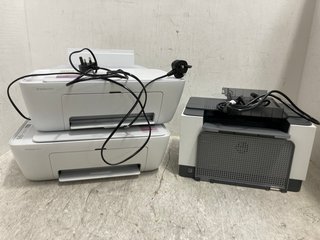 3 X ASSORTED HP COMPACT HOME PRINTERS IN WHITE: LOCATION - G12