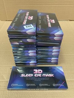 QTY OF 3D SLEEP EYE MASKS: LOCATION - F0