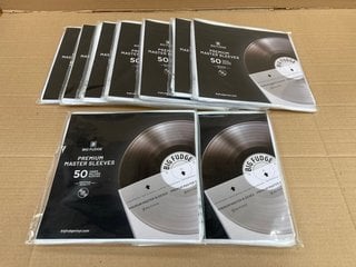 QTY OF BIG FUDGE 50 PREMIUM MASTER VINYL SLEEVES: LOCATION - F1