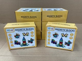 8 X CARTOON GRAPHIC MAGNETIC BLOCKS: LOCATION - F2