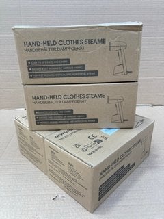 4 X HAND HELD CLOTHES STEAMERS: LOCATION - F2