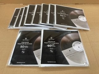 QTY OF BIG FUDGE 50 PREMIUM MASTER VINYL SLEEVES: LOCATION - F3