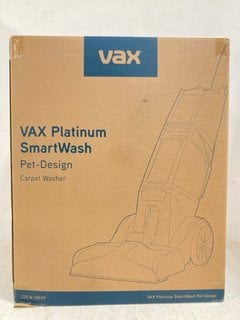 VAX PLATINUM SMART WASH PET - DESIGN CARPET WASHER - RRP £300: LOCATION - E1