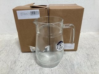 3 X 1.6L TIVOLI GLASS JUGS: LOCATION - G2