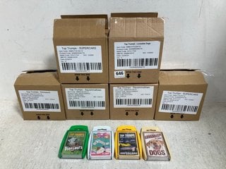 6 X ASSORTED THEMED BOXES OF TOP TRUMP CARD GAMES: LOCATION - G0