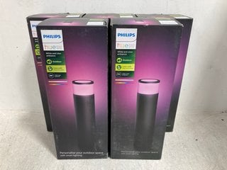 5 X PHILIPS HUE OUTDOOR WHITE AND COLOUR AMBIANCE LIGHTS: LOCATION - G0