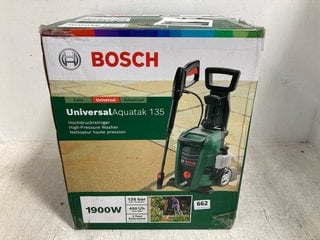 BOSCH UNIVERSAL AQUATAK 135 HIGH PRESSURE WASHER - RRP £136: LOCATION - G0