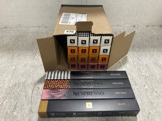 MULTIPACK OF ASSORTED FLAVOUR NESPRESSO COFFEE PODS BB: 10/25: LOCATION - F11