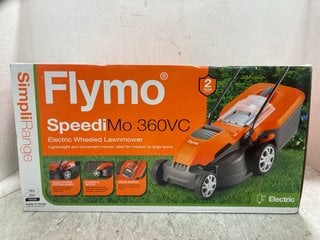 FLYMO SPEEDIMO 360VC ELECTRIC WHEELED LAWNMOWER - RRP £99.97: LOCATION - F11