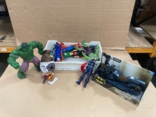 QTY OF ASSORTED CHILDRENS SUPER HERO ACTION FIGURES: LOCATION - F12