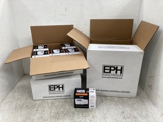 BOX OF EPH PROGRAMMABLE RF THERMOSTAT AND RECEIVERS: LOCATION - E18