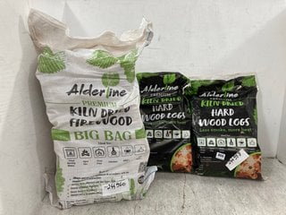 3 X ASSORTED PACKS OF KILN DRIED FIREWOOD: LOCATION - E16