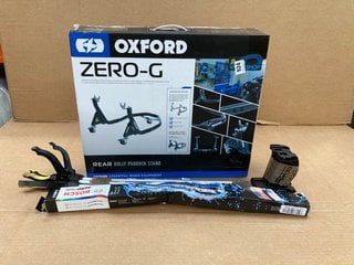 3 X ASSORTED ITEMS TO INCLUDE OXFORD ZERO - G DOLLY PADDOCK STAND: LOCATION - E13