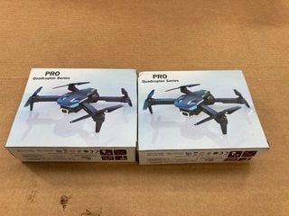 2 X WIPKVIEY PRO QUADCOPTER SERIES DRONES: LOCATION - E11