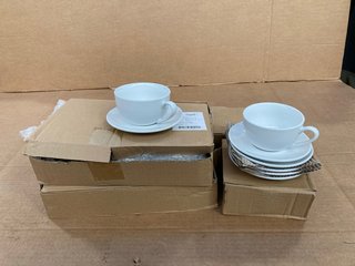 3 X ASSORTED ITEMS TO INCLUDE 2 X BOXES OF DPS SIMPLY 12OX BOWL SHAPED CUPS: LOCATION - E11