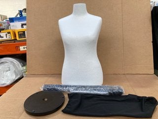 LARGE POLYSTYRENE DRESS MODEL WITH STAND: LOCATION - E11