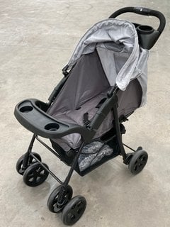 HAUCK PUSHCHAIR STROLLER IN BLACK AND GREY: LOCATION - C8