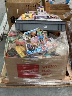 PALLET OF ASSORTED BOOKS AND MAGAZINES: LOCATION - D7 (KERBSIDE PALLET DELIVERY)