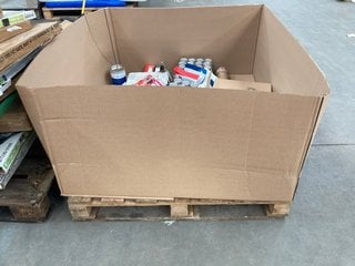 PALLET OF ASSORTED ITEMS TO INCLUDE BARR CREAM SODA - BBE : 07/2025: LOCATION - A7 (KERBSIDE PALLET DELIVERY)