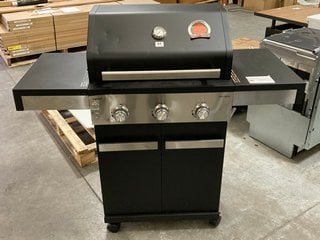 JOHN LEWIS & PARTNERS 3 BURNER HYBRID BBQ - RRP £214: LOCATION - B10 (KERBSIDE PALLET DELIVERY)