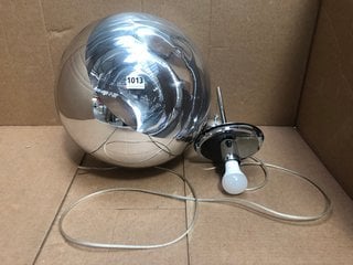 TOM DIXON MIRROR BALL LED CEILING LIGHT IN CHROME: LOCATION - BR1