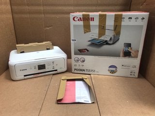 2 X CANON PIXMA TS5151 MULTIFUNCTION PRINTERS IN WHITE: LOCATION - BR2