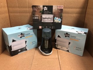 4 X ASSORTED BABY ITEMS TO INCLUDE TOMMEE TIPPEE SUPER STEAM ELECTRIC STEAM STERILISER: LOCATION - BR3