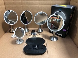 5 X ASSORTED SIMPLEHUMAN SENSOR MIRRORS - COMBINED RRP £949.99: LOCATION - BR3