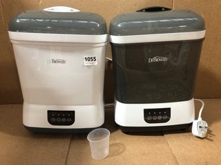 2 X DR BROWNS CLEAN STEAM BOTTLE STERILISER & DRYERS: LOCATION - BR4