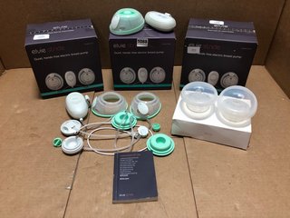 4 X ELVIE STRIDE QUIET HANDS FREE DOUBLE ELECTRIC BREAST PUMPS - COMBINED RRP £1,199.99: LOCATION - BR6