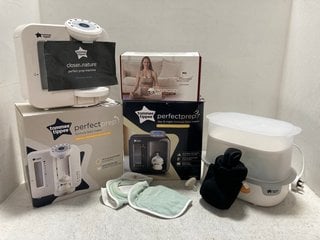 QTY OF ASSORTED BABY ITEMS TO INCLUDE TOMMEE TIPPEE PERFECT PREP DAY & NIGHT FORMULA FEED MAKER: LOCATION - BR7