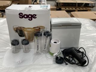 4 X ASSORTED ITEMS TO INCLUDE SAGE THE BAMBINO PLUS COFFEE MACHINE - RRP £399.99: LOCATION - BR8